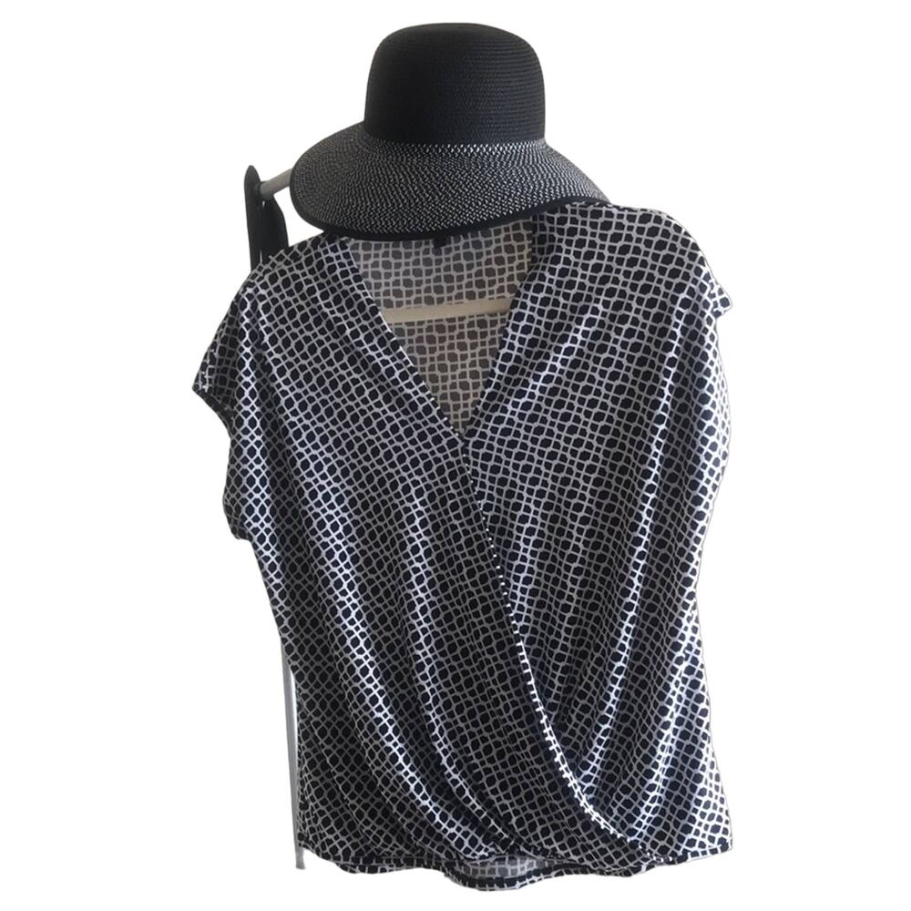 Adrianna Papell Sleeveless Surplice Top